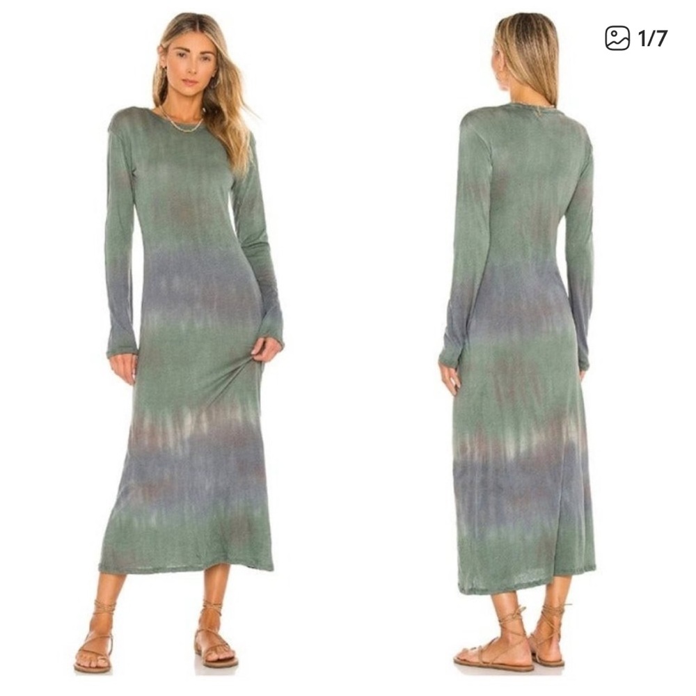 House of Harlow 1960 x REVOLVE Tie Dye Long Sleeve Knotted Midi Dress